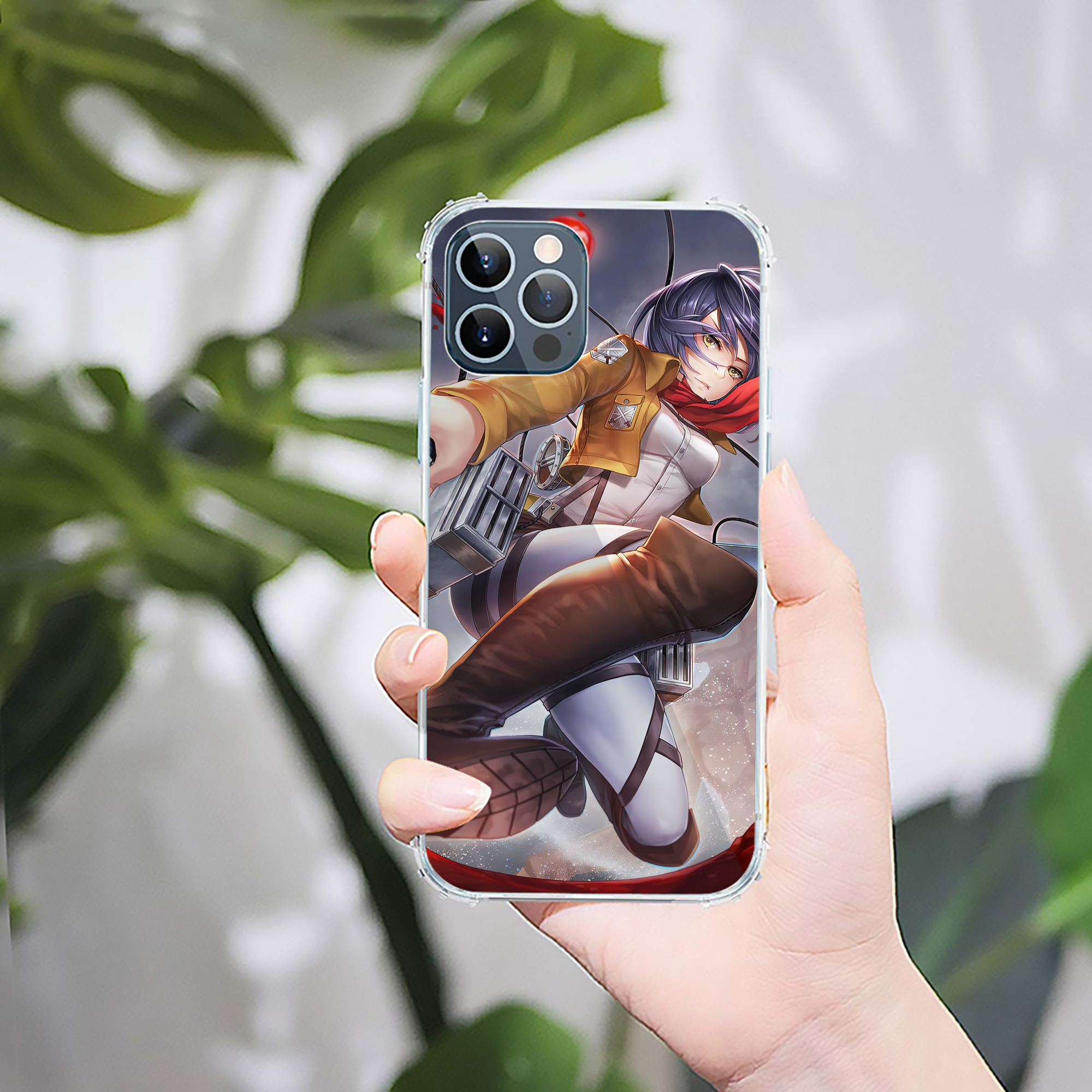 （画像用） 進撃の巨人 Attack on Titan 【iPhone 12シリーズ対応】透明スマホケース（クリアソフトケース）